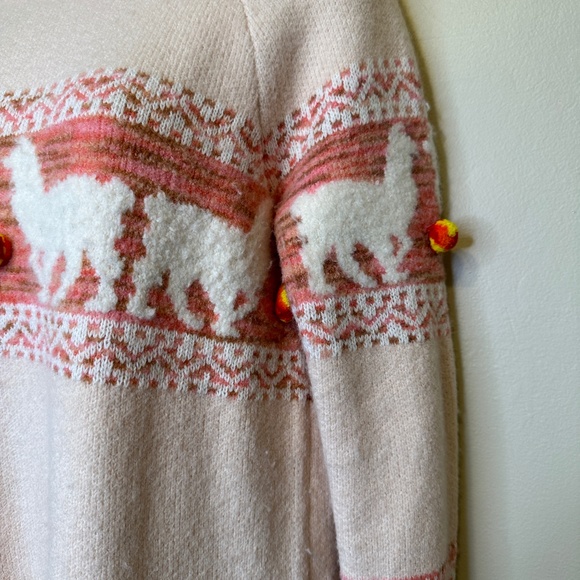 Anthropologie | Aimee Pommed Novelty Print Alpaca Mock Neck Sweater - Picture 6 of 16